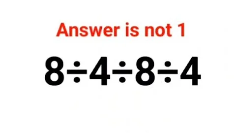 8÷4÷8÷4 Answer is not 1. Can you solve this Ukraine Math Test problem?#math #ukraine