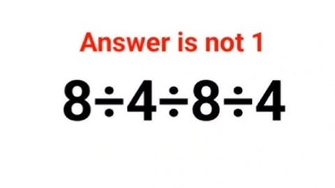 8÷4÷8÷4 Het antwoord is niet 1. Kun je dit wiskunde-examenprobleem uit Oekraïne oplossen? #wiskun...