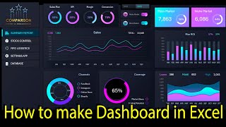 How to make interactive dashboard comparison sales in Excel part1