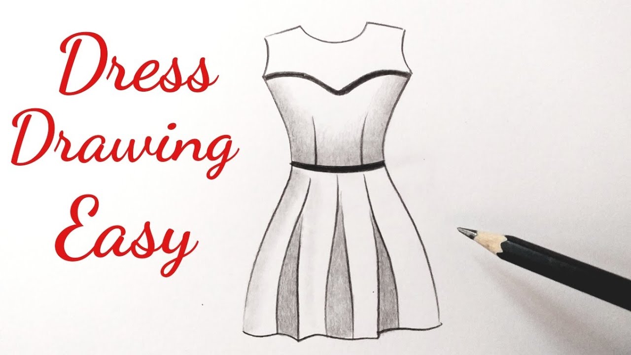 dress design drawing