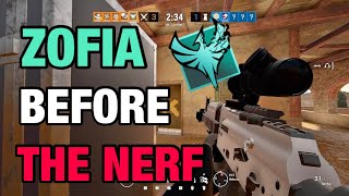 Zofia BEFORE She is NERFED - Rainbow Six Siege