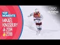 Mikaël Kingsbury's medal winning runs at the Olympics 2014 & 2018 | Top Moments