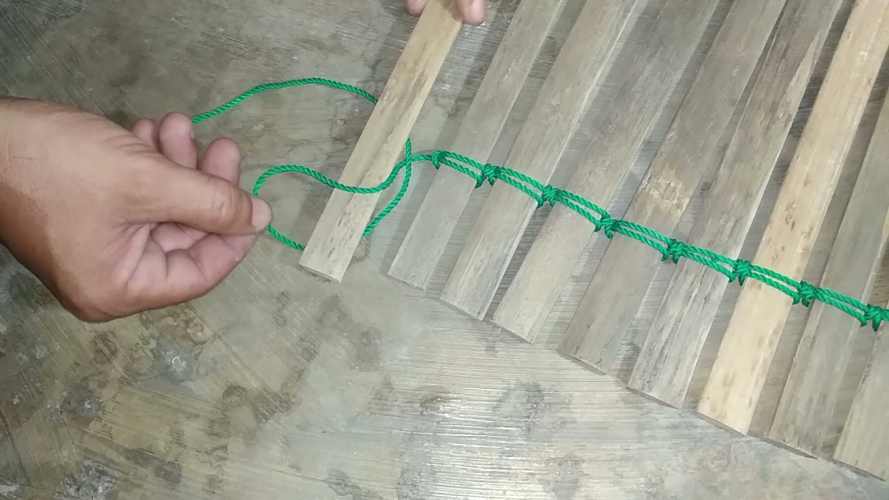 Tutorial mengikat bambu untuk alat serbaguna dengan simpul pangkal