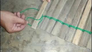 Tutorial mengikat bambu untuk alat serbaguna dengan simpul pangkal