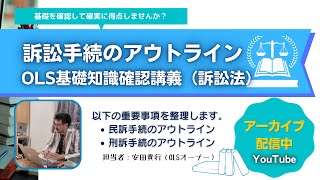 【訴訟法対策】審理手続のアウトラインを整理ー民訴・刑訴を一気見！