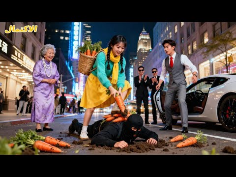 س رق ت حقيبة والدة الـCEO في الشارع ولم تساعدها إلا فتاة ريفية أسقطت اللص والآن زو جتها لابنها