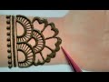 Simple full hand arabic mehndi design