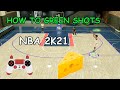 NBA2K21 - How to GREEN SHOTS with this years new meter and shot stick!! Button or shot stick?