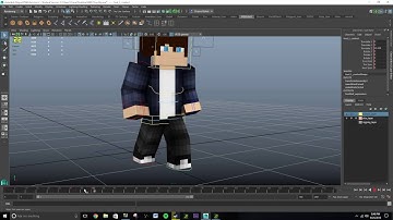 Maya 2016 Tutorial: How to Animate a Walking Minecraft Character