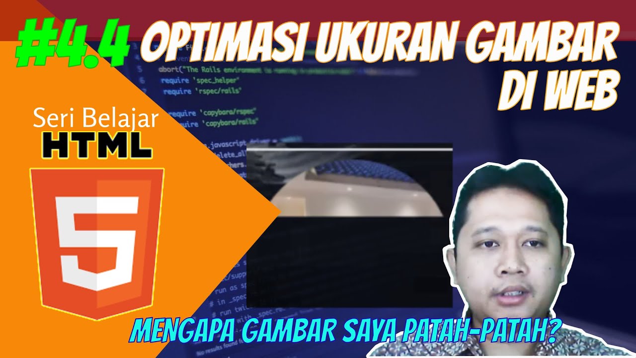  4 4 Cara menggunakan gambar  yang optimal di  web HTML 