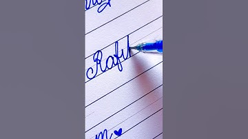 Rafika    || Comment your name..|| #viral  #cursive #cursive-handwriting #shorts