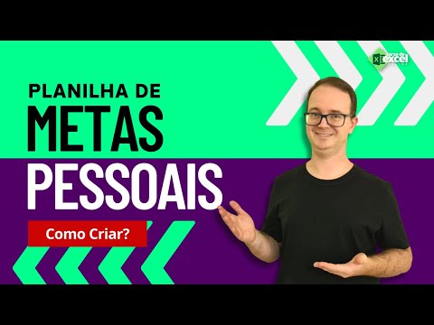 Como fazer Planilha de Metas Pessoais no EXCEL - Curso de Excel OnLine