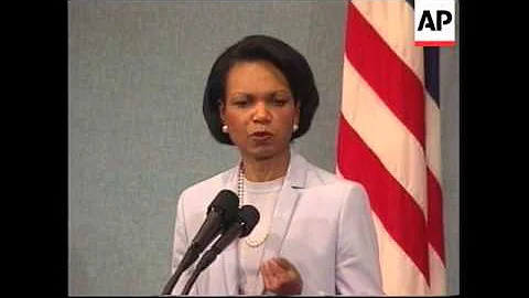 Condoleezza Rice speaking about ABM treaty