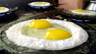 Double Egg Masala Dosa Making in Unique Style at Pragna Dosa Point Hyderabad | Anda Dosa | Egg Dosa