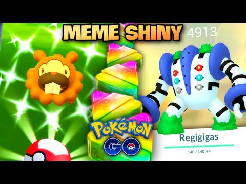 Shiny Bidoof The Biggest Meme Event In Pokemon Go History Shiny Regigigas Raids Youtube