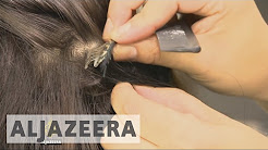 Chinese cash in on hair extensions