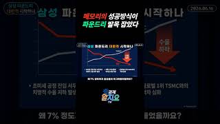 메모리의 성공 방식이 파운드리 발목 잡았다 #삼성전자