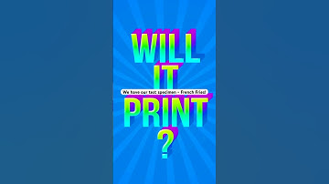 Will it Print? EP 1 - French Fries 🍟