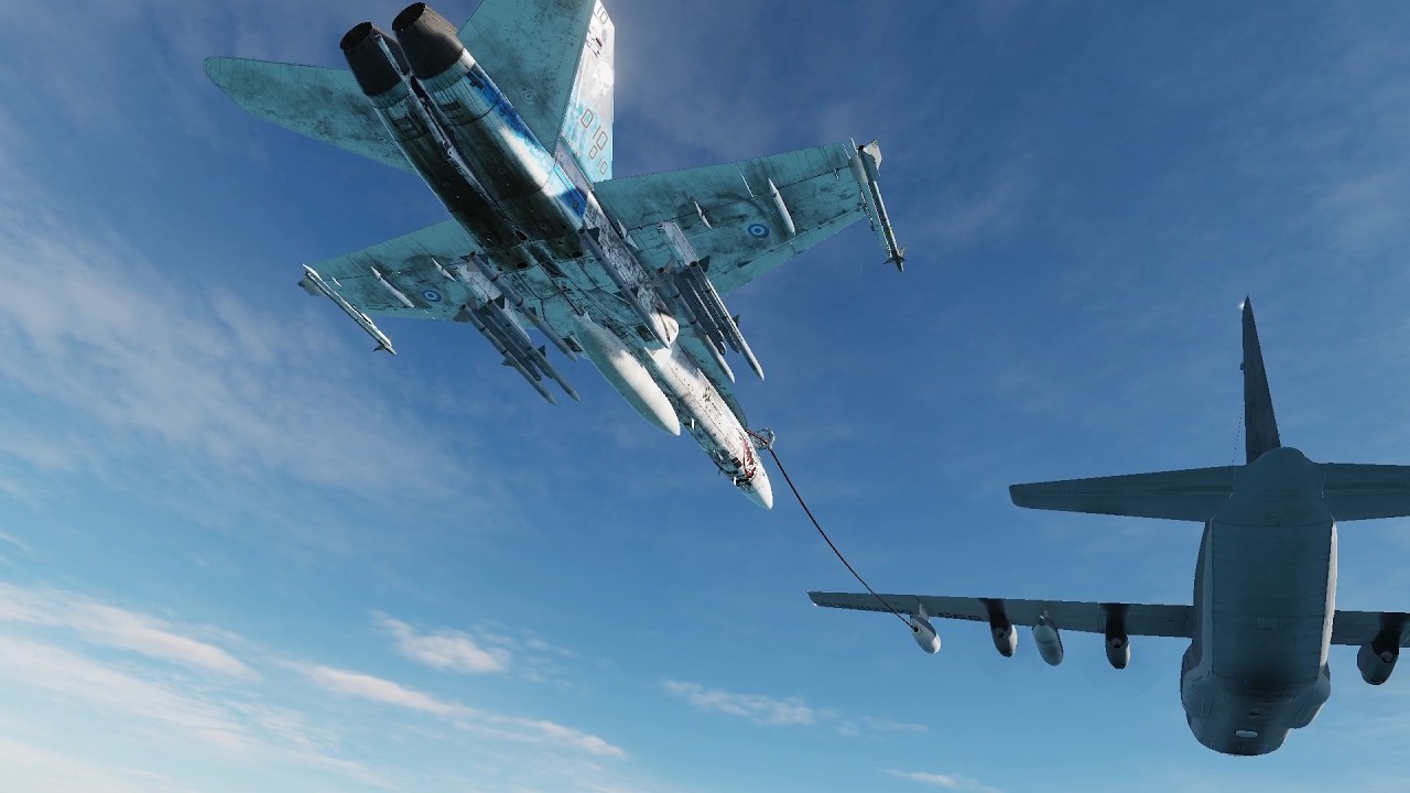 DCS F 18 Repostaje Costas Sirias KC 130