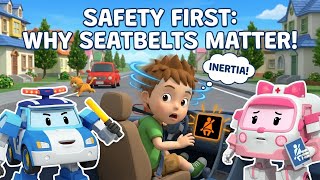 Traffic Safety For Kids: The Short Trip Trap! 🚗💥 | Why Seatbelts Matter | Robocar Poli Episodes