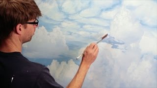 How To Paint Clouds  Mural Joe