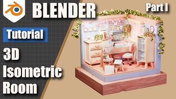 Cozy 3D Home Studio | Blender Modeling Tutorial for Beginners | Part 1 Modeling