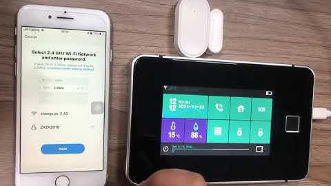 Process of attaching the door sensors with Avance Dual Band alarm system using Tuya App