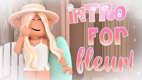 Roblox GFX INTRO for @fleurinaa (commissioned) || Floraliiq