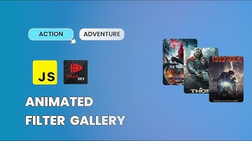 Awesome Filtering Animation with pure JAVASCRIPT | filterable image gallery | Hello dev