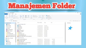 Menggunakan manajemen file dan folder agar data tertata rapi