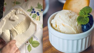 How To Make Egg Less White Chocolate Ice Cream Using KitchenAid Mixer | 5 Ingredients Ice Cream