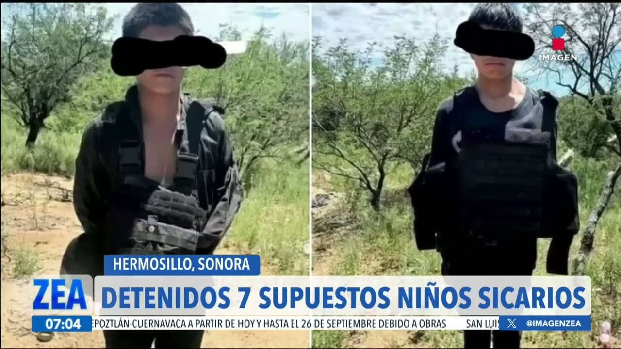Detienen a siete menores sicarios en Sonora | Noticias con Francisco Zea