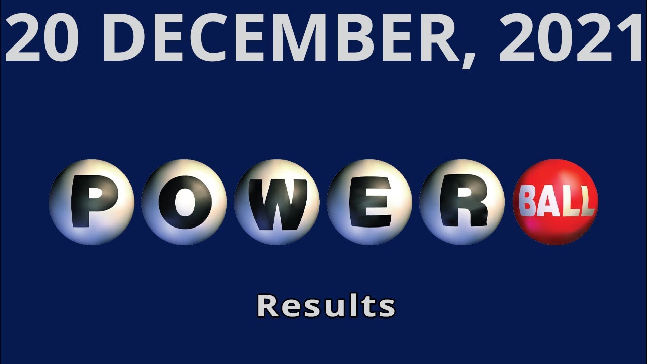 Powerball drawing for December 20, 2021 YouTube