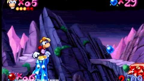 Rayman 60 Levels (PC/MS-DOS) - Mountain - MAP 9