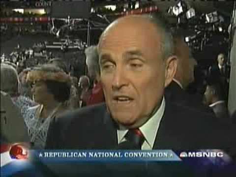 Andrea Mitchell - Rudy Interview after Palin Speech