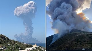 Mive Volcanic Eruption Sparks Panic On Stromboli