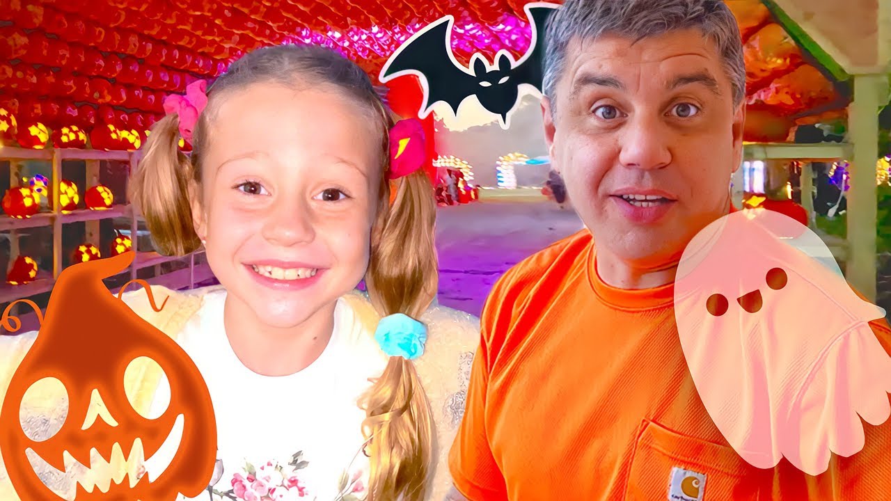 Nastya decorates cupcakes for Halloween. Story for kids - YouTube