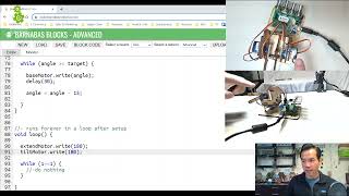 S2E6 - Coding Tilt and Extend Motors, Adding A Servo Object As Parameter on Arduino Robot Arm