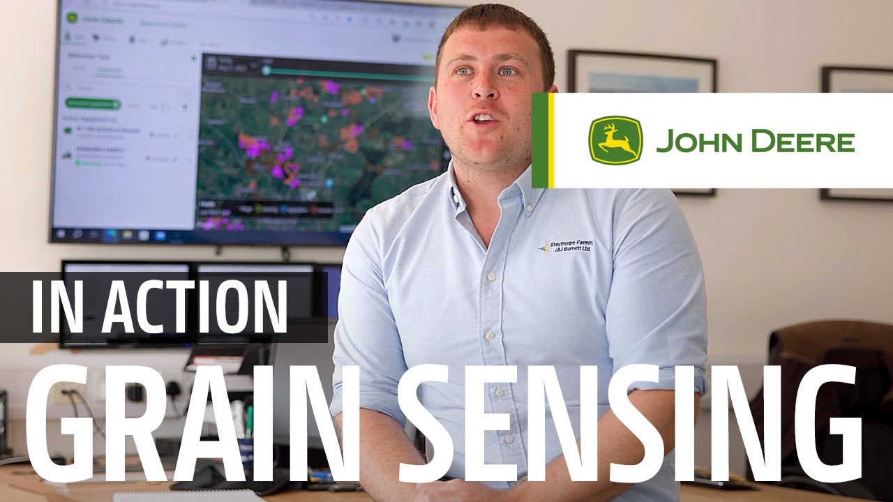 Real-time Data on Crop Quality while harvesting with John Deere GRAIN SENSING
