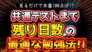 【共通テスト2023】残り19日の最適な勉強法！！全ての受験生へ