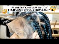 Knotless Box Braids Using A Frontal? NO WIG | Thin Edges Friendly | Laurasia Andrea Natural Hair