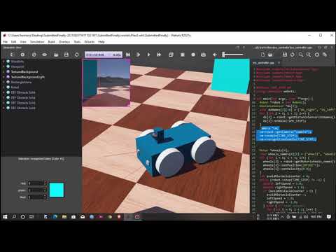 Object Detection Robot Simulation || Webot || CSE 461 Project|| Brac Univerity