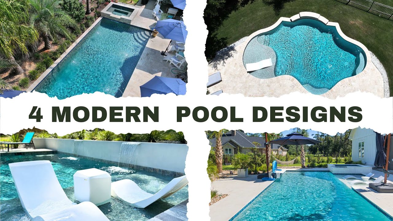 4 Modern Backyard Swimming Pool Design Ideas | Small Backyard ...