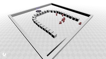 Swarm Robotic Search In a U Shape Maze