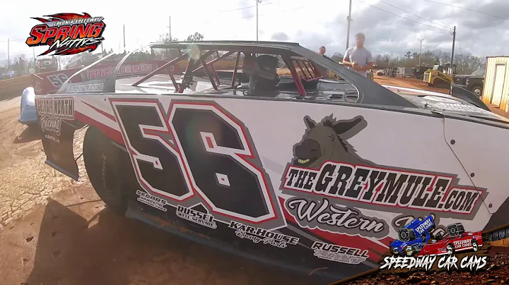 #56 Mason Russell - 602 Charger - 2-28-21 Lavonia Speedway - In-Car Camera