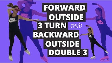Warm Up Steps for Figure Skaters feat. the 3 Turn and a Double 3 || Shelly Skates