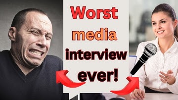 Worst media interview ever! lessons in Media Training