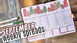 PLAN WITH ME | SEPTEMBER 2020 BULLET JOURNAL | WEEKLY SPREAD IDEAS 🍂 FALL Theme 🍂
