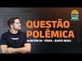 Questão 29 polêmica no EXATO UFT 2025.1