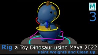 Rig a Toy Dinosaur: Paint Weights and Complete Rig (3/3)